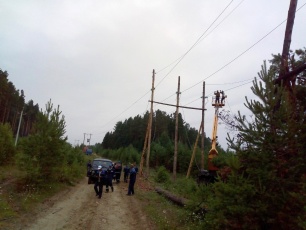Восстановлено энергоснабжение села Тальники в Черемховском районе